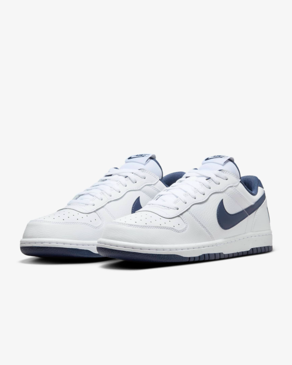 کفش رانینگ مردانه نایک - Nike Big Low - سفید/سرمه ای - Image 6