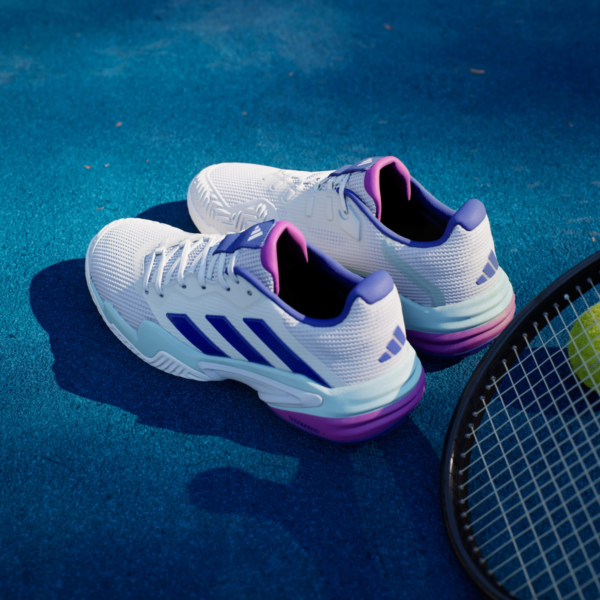 کفش تنیس مردانه آدیداس - ADIDAS Barricade 13  - سفید/بنفش - Image 5