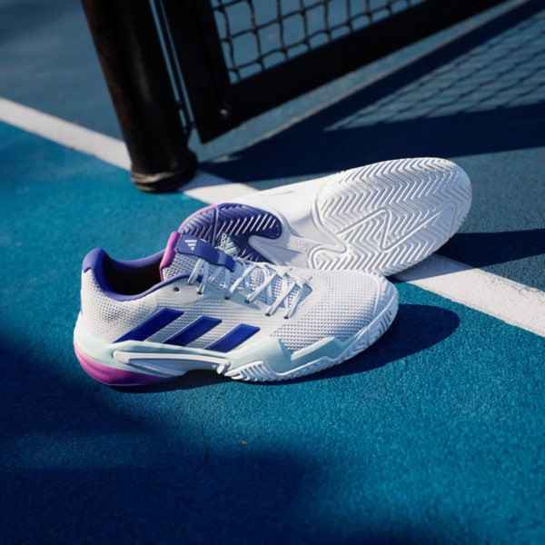 کفش تنیس مردانه آدیداس - ADIDAS Barricade 13  - سفید/بنفش - Image 4