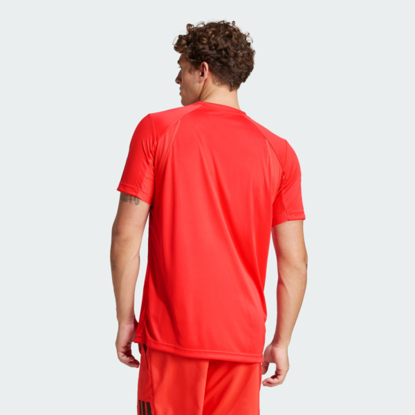 تی شرت تنیس مردانه آدیداس - ADIDAS Climacool 3-Stripes - قرمز - Image 5