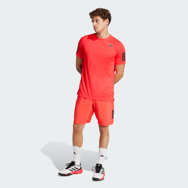 تی شرت تنیس مردانه آدیداس - ADIDAS Climacool 3-Stripes - قرمز - Image 4