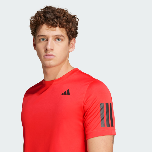 تی شرت تنیس مردانه آدیداس - ADIDAS Climacool 3-Stripes - قرمز - Image 6