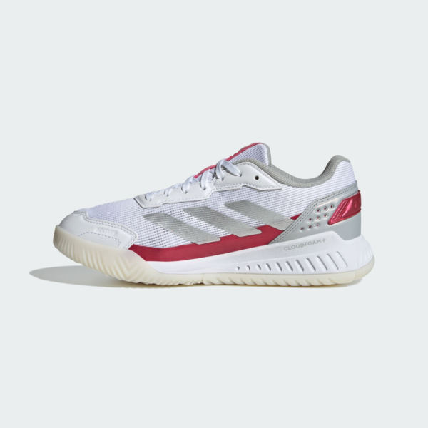 کفش پدل زنانه آدیداس - ADIDAS Courtquick Padel Shoes - سفید/قرمز - Image 3
