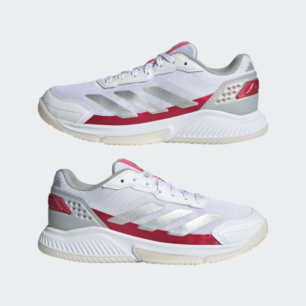 کفش پدل زنانه آدیداس - ADIDAS Courtquick Padel Shoes - سفید/قرمز - Image 8