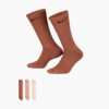 جوراب تنیس نایک Nike Everyday Plus Cushioned Crew Training Socks 3-Pack پک سه تایی- چندرنگ