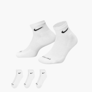جوراب تنیس نایک Nike Everyday Plus Padded Training Socks 3-Pack پک سه تایی- سفید