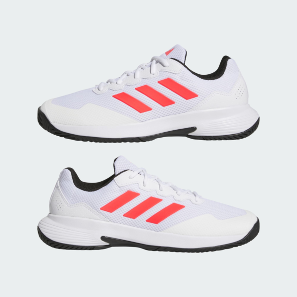کفش تنیس مردانه آدیداس - ADIDAS Gamecourt 2.0  - سفید/قرمز - Image 7
