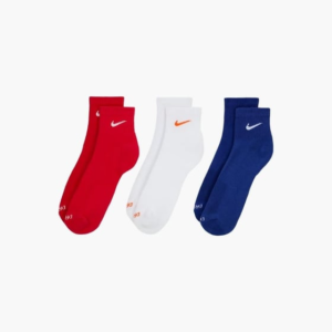 جوراب تنیس نایک Nike Everyday Plus Padded Training Socks 3-Pack پک سه تایی- چندرنگ