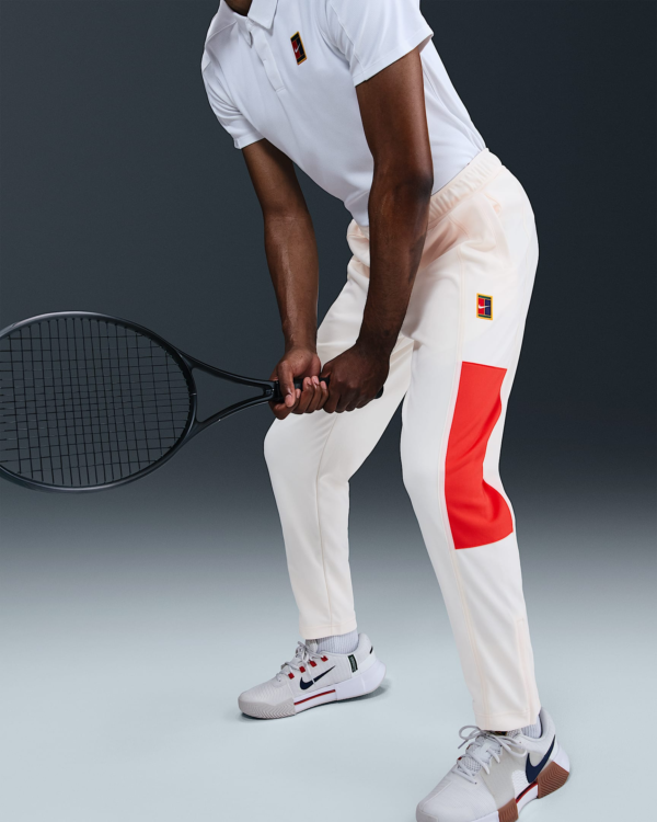 شلوار تنیس مردانه نایک Nike Court Heritage- کرم - Image 4