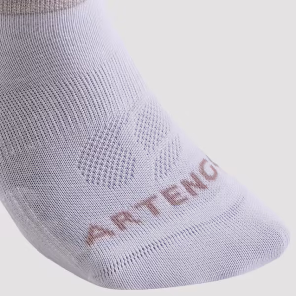 جوراب تنیس بدون ساق آرتنگو ARTENGO RS160 پک سه تایی- سفید/کرم - Image 8