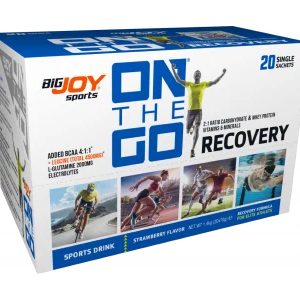 پودر ریکاوری ON THE GO RECOVERY با طعم توت فرنگی - بسته 20 عددی