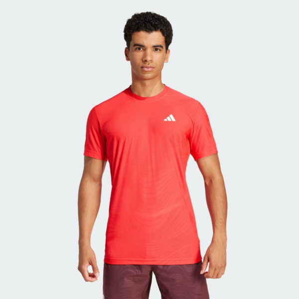 تی شرت تنیس مردانه آدیداس - ADIDAS Climacool+ FreeLift - قرمز