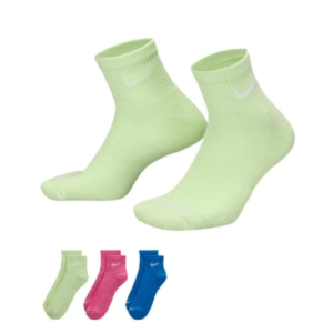 جوراب تنیس نایک Nike Everyday Plus Padded Training Socks 3-Pack پک سه تایی- چندرنگ
