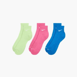 جوراب تنیس نایک Nike Everyday Plus Padded Training Socks 3-Pack پک سه تایی- چندرنگ