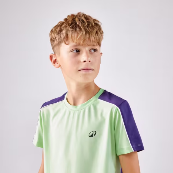 تی شرت تنیس بچه گانه آرتنگو ARTENGO TTS Dry JR - سبز - Image 3
