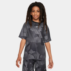 تی شرت تنیس بچگانه نایک - Nike Boys' Spring Print Top - خاکستری