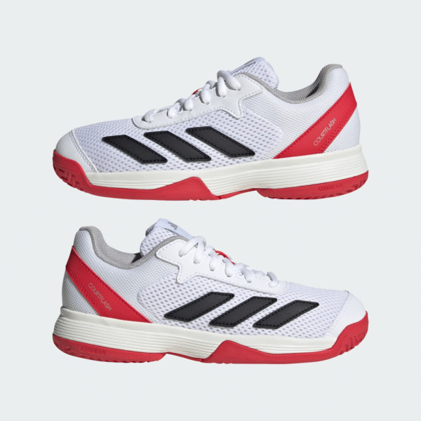 کفش تنیس بچگانه آدیداس - ADIDAS Courtflash Kids - سفید/قرمز - Image 7