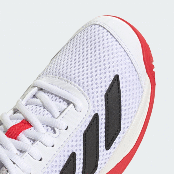 کفش تنیس بچگانه آدیداس - ADIDAS Courtflash Kids - سفید/قرمز - Image 6