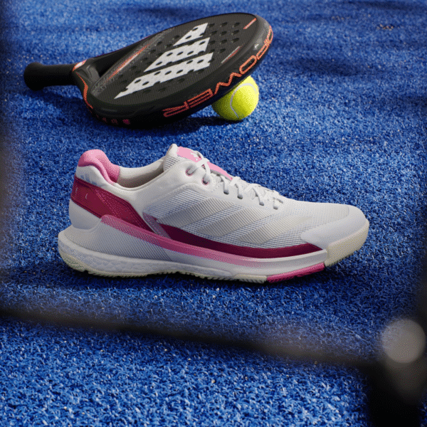 کفش پدل زنانه آدیداس - ADIDAS Crazyquick BOOST Padel - سفید/صورتی - Image 2