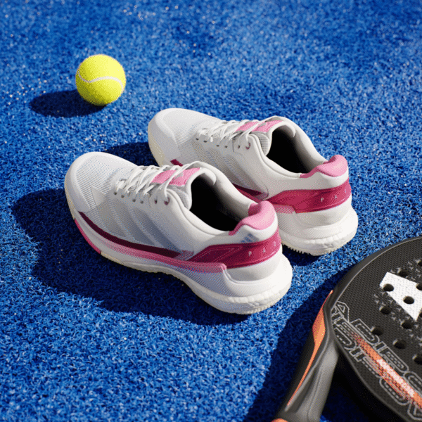 کفش پدل زنانه آدیداس - ADIDAS Crazyquick BOOST Padel - سفید/صورتی - Image 5