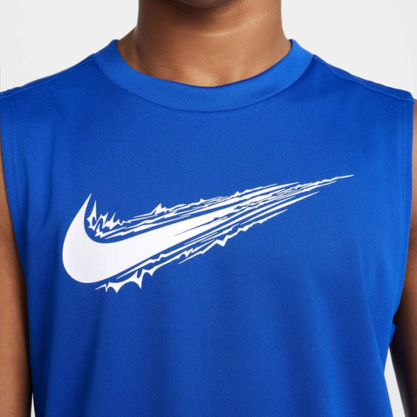 تی شرت تنیس بچه گانه نایک - Nike Dri-FIT Multi Teenage Kids - آبی - Image 3