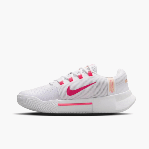 کفش تنیس زنانه نایک Nike Zoom GP Challenge 1 - سفید/صورتی - Image 3