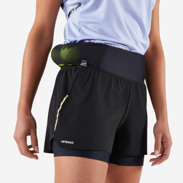 شلوارک تنیس زنانه آرتنگو ARTENGO TSH Light Hip Ball - مشکی