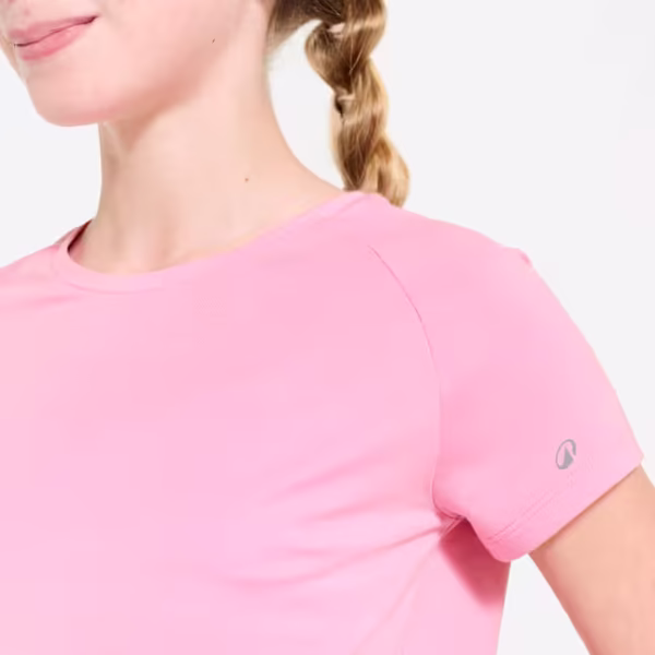 تی‌شرت تنیس بچه‌گانه دکاتلون Decathlon Sports T-Shirt - صورتی - Image 3