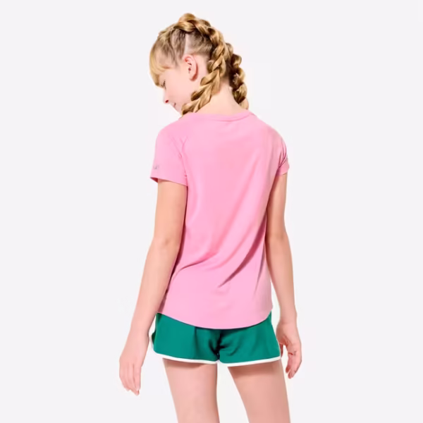 تی‌شرت تنیس بچه‌گانه دکاتلون Decathlon Sports T-Shirt - صورتی - Image 4