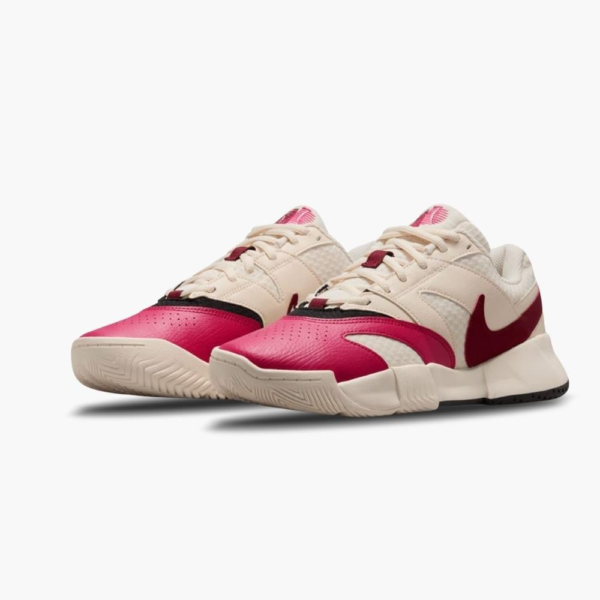 کفش تنیس زنانه نایک Nike Court Lite 4 Tennis Shoes- سفید/قرمز - Image 5