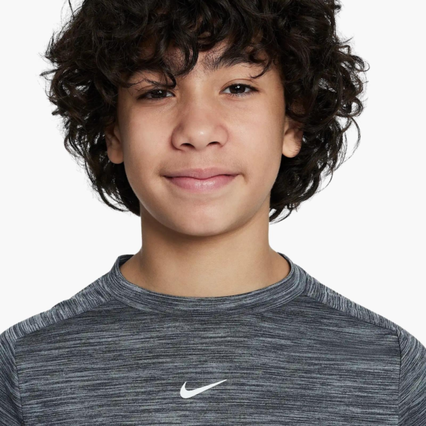 تی شرت تنیس بچگانه نایک - Nike Dri-FIT Multi Teenage - خاکستری - Image 3