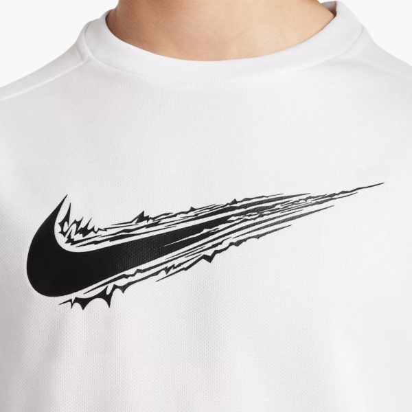 تی شرت تنیس بچگانه نایک - Nike One Dri-FIT Fitted - سفید - Image 2