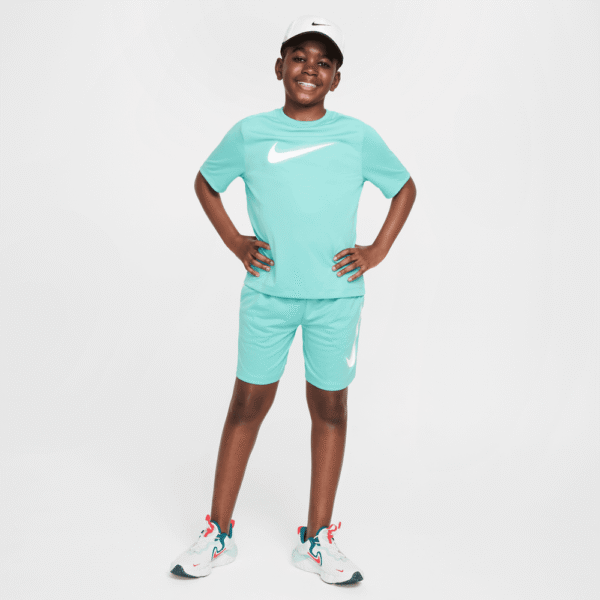 تی شرت تنیس بچگانه نایک - Nike Multi Dri-FIT Graphics- سبز - Image 2