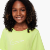 تی شرت تنیس بچگانه (دخترانه ) نایک - Nike One Dri-FIT Fitted - سبز - Image 2