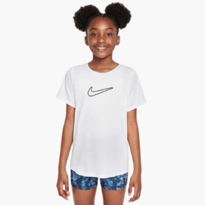 تی شرت تنیس بچگانه (دخترانه ) نایک - Nike One Dri-FIT Fitted - سفید