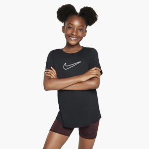 تی شرت تنیس بچگانه (دخترانه ) نایک - Nike One Dri-FIT Fitted - مشکی