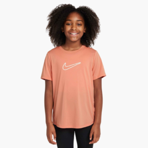 تی شرت تنیس بچگانه (دخترانه ) نایک - Nike One Dri-FIT Fitted - گلبهی