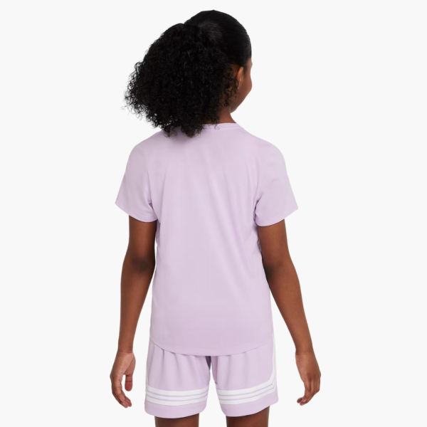تی شرت تنیس بچگانه (دخترانه ) نایک - Nike One Dri-FIT Fitted - بنفش - Image 2