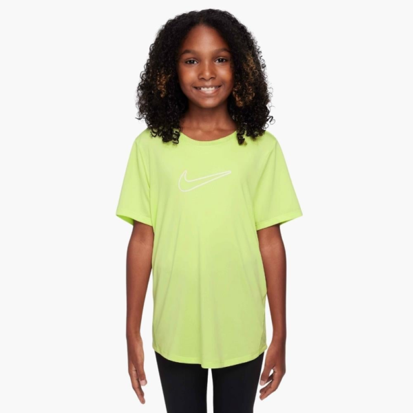 تی شرت تنیس بچگانه (دخترانه ) نایک - Nike One Dri-FIT Fitted - سبز