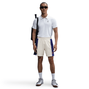 شلوارک تنیس مردانه نایک NikeCourt Heritage 15 cm - کرم