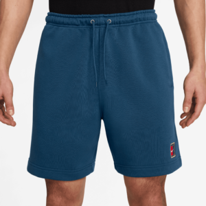 شلوارک تنیس مردانه نایک NikeCourt Heritage Dri-FIT Fleece - سرمه ای