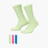 جوراب تنیس نایک Nike Everyday Plus Cushioned Crew Training Socks 3-Pack پک سه تایی- چندرنگ