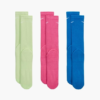 جوراب تنیس نایک Nike Everyday Plus Cushioned Crew Training Socks 3-Pack پک سه تایی- چندرنگ - Image 3