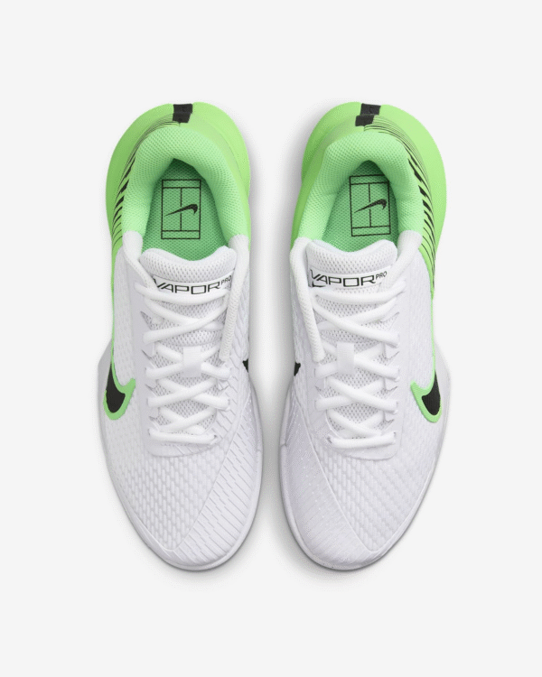 کفش تنیس زنانه نایک Nikecourt Air Zoom Vapor Pro 2 - سفید/سبز - Image 4