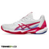 کفش تنیس زنانه اسیکس Asics Solution Speed FF 3 Clay- سفید/قرمز