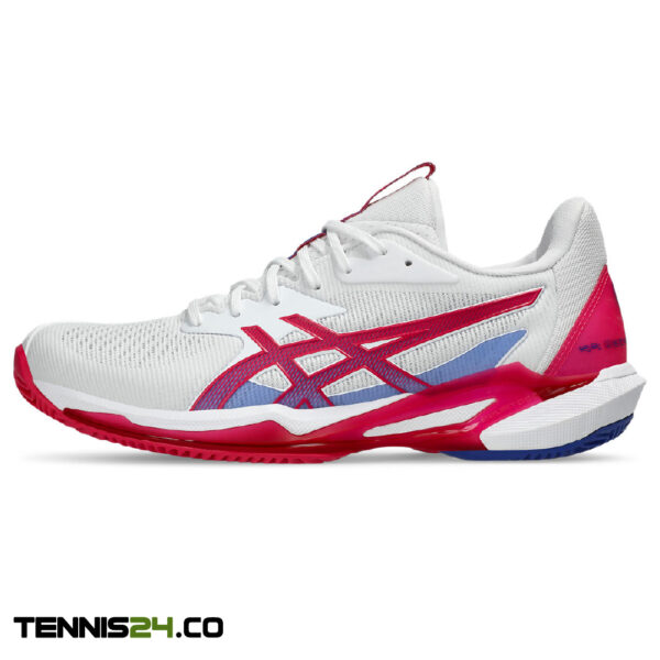 کفش تنیس زنانه اسیکس Asics Solution Speed FF 3 Clay- سفید/قرمز