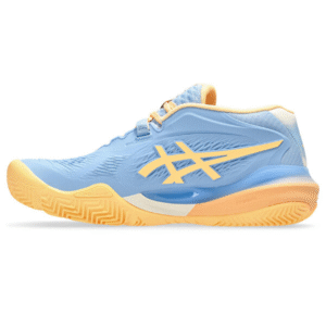 کفش پدل زنانه اسیکس Gel-resolution X Padel – آبی/زرد