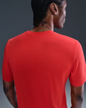 تی شرت تنیس مردانه نایک NikeCourt Dri-FIT Graphic Print- قرمز