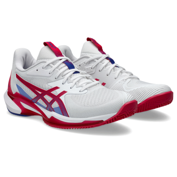 کفش تنیس زنانه اسیکس Asics Solution Speed FF 3 Clay- سفید/قرمز