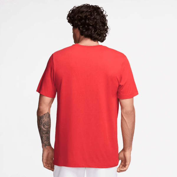 تی شرت تنیس مردانه نایک NikeCourt Dri-FIT Graphic Print- قرمز - Image 3